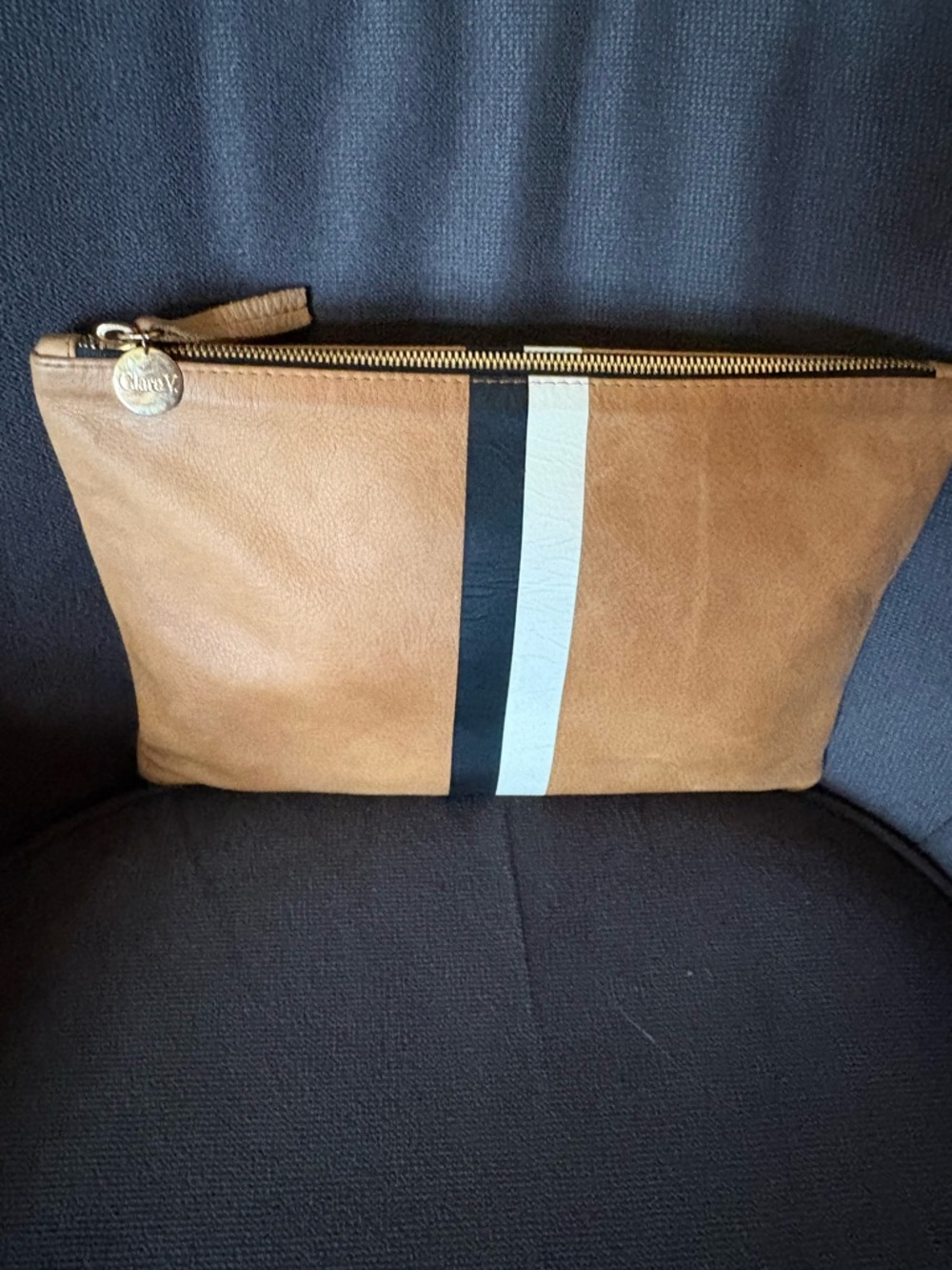 Clare V. Leather Clutch